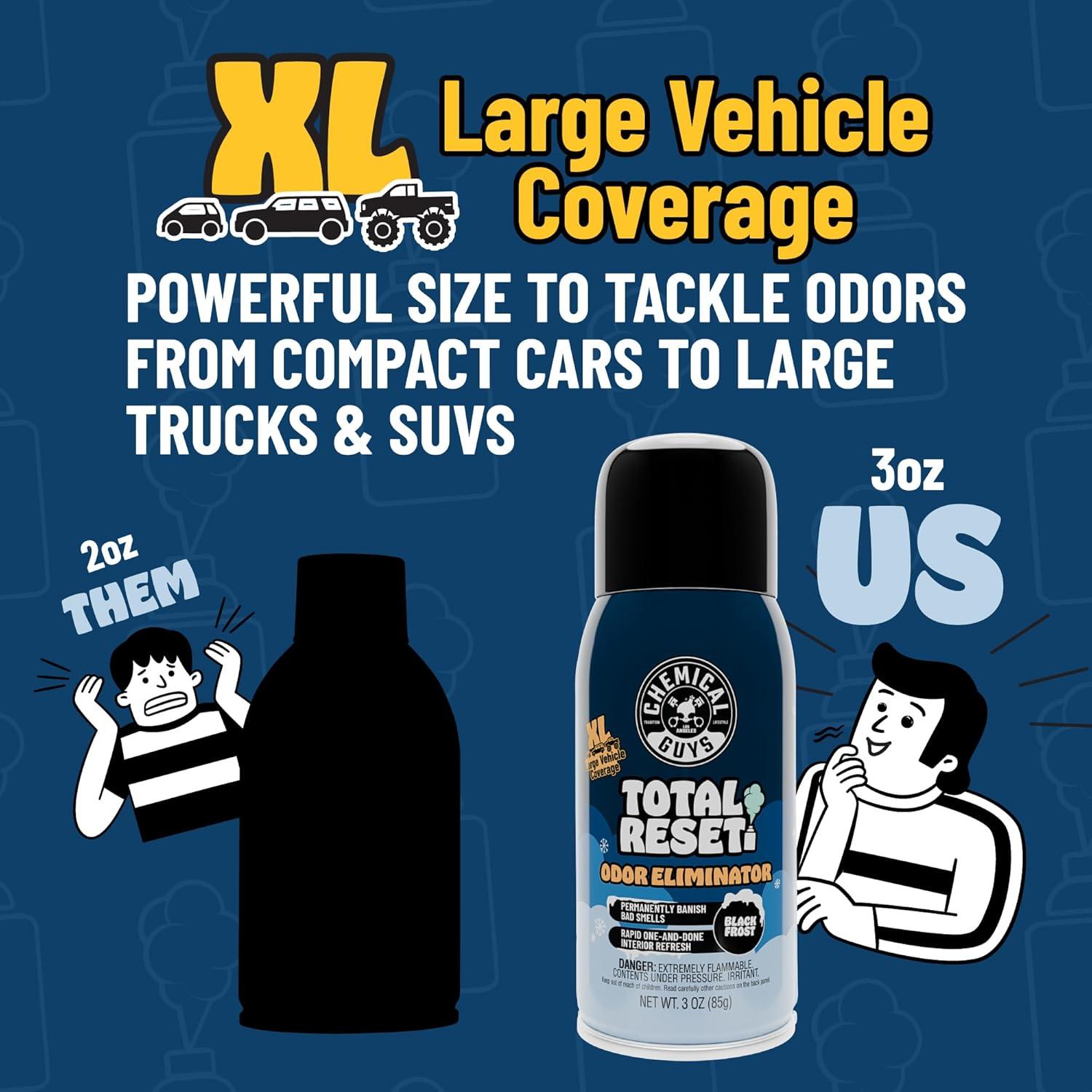 Eliminador de Olores Fogger Chemical Guys 3 Pack Black Frost 85g