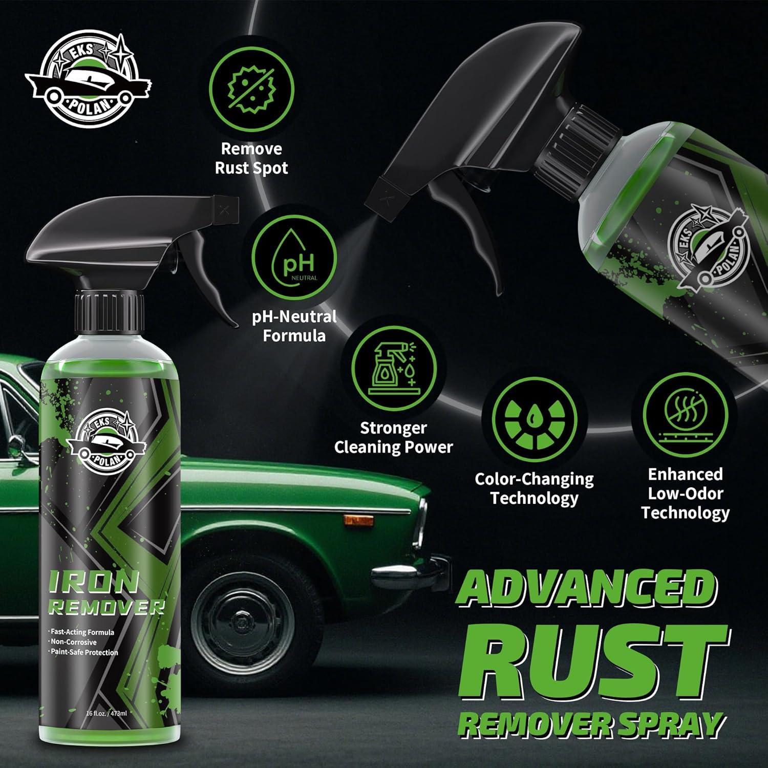 Removedor de Hierro EKSPOLAN 473 ml - Spray Antioxidante para Autos