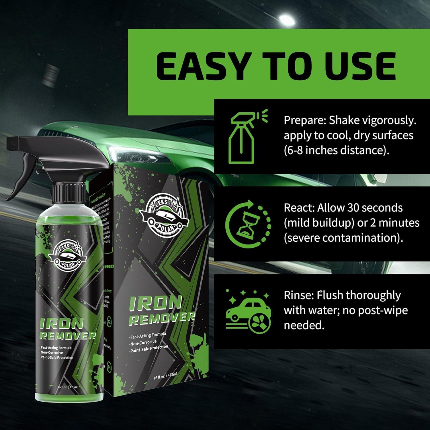 Removedor de Hierro EKSPOLAN 473 ml - Spray Antioxidante para Autos