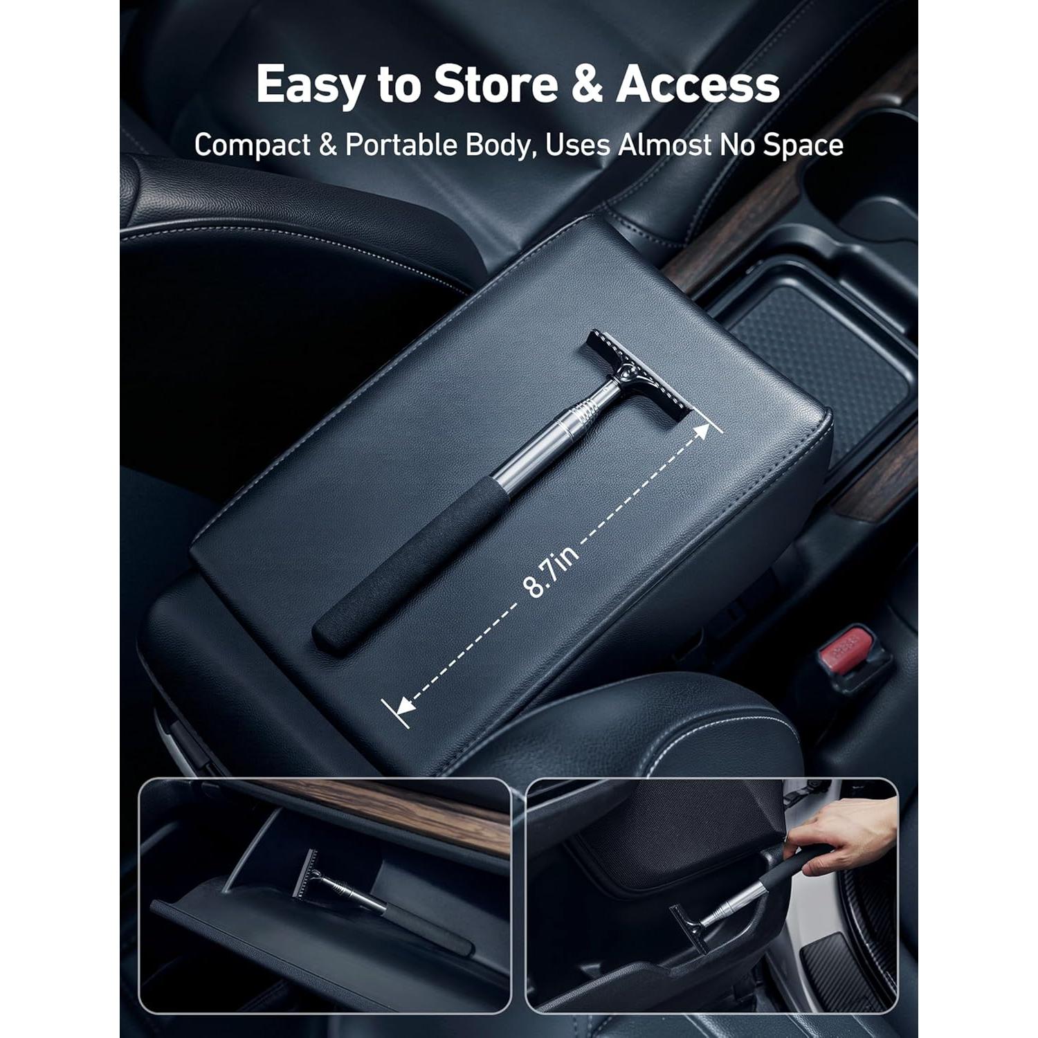 Limpiaparabrisas Extensible AstroAI 99 cm con Paños Microfibra