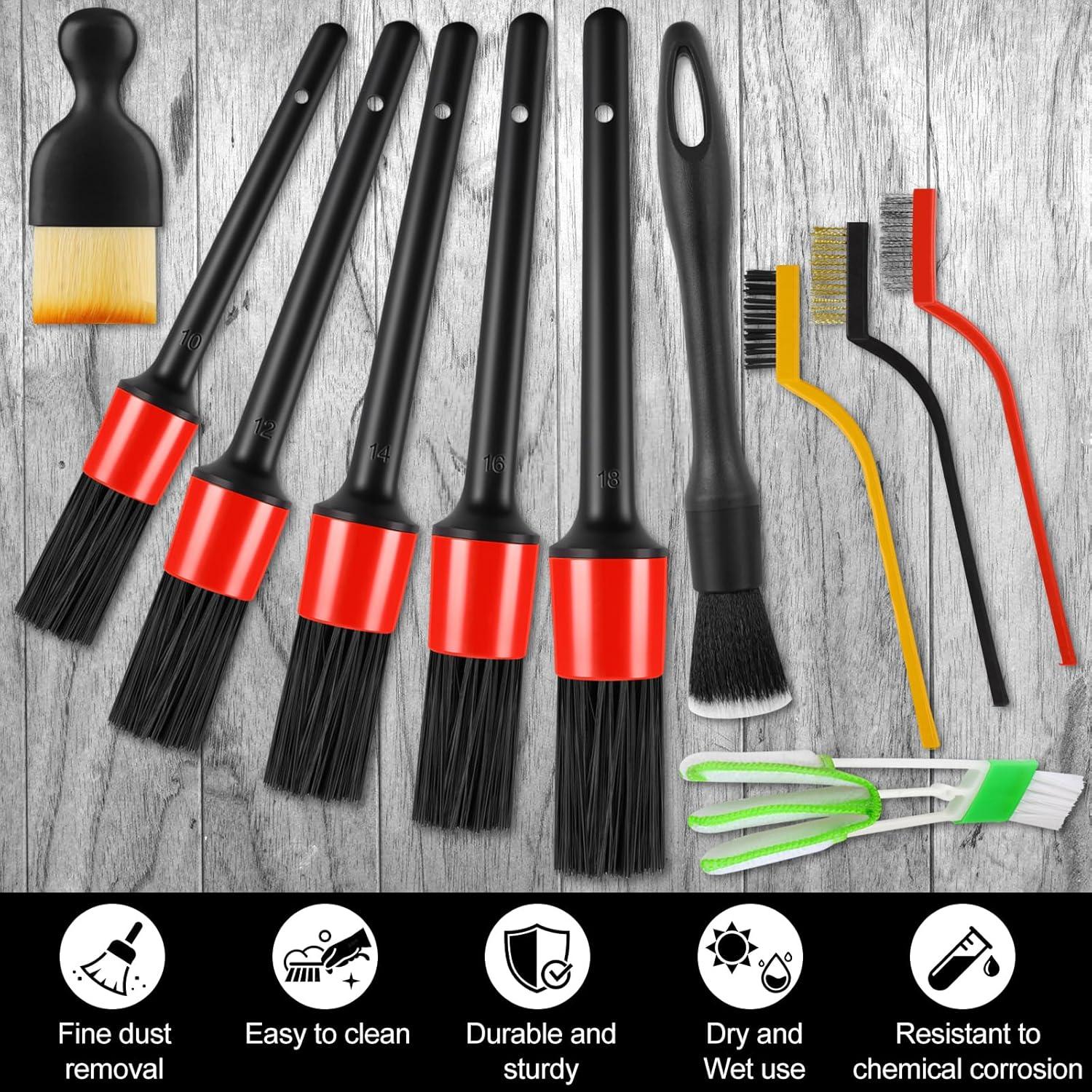 Juego de Cepillos para Detallar Automóviles REGUICORP 13 Piezas