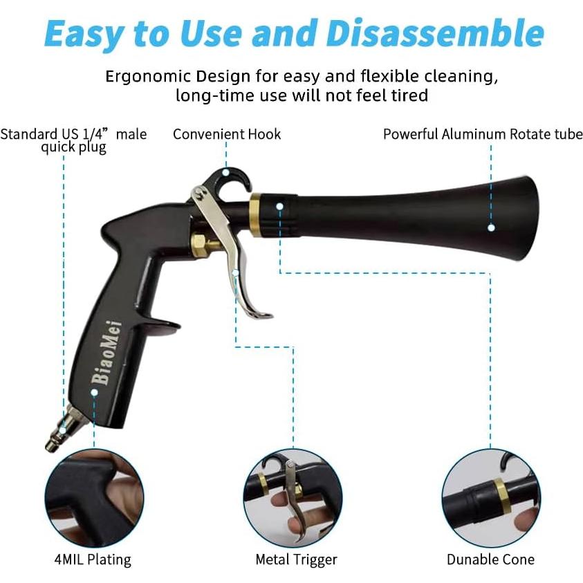 Pistola de Limpieza de Alta Presión BIAOMEI Z-014 para Autos