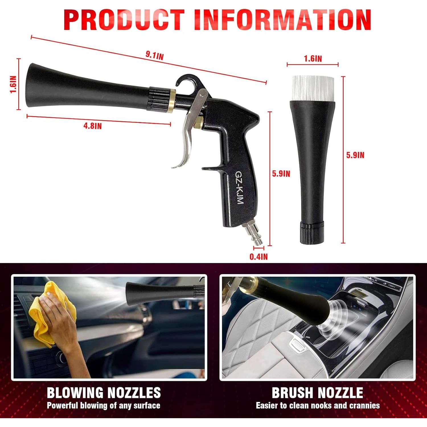 Pistola de Lavado de Interiores de Coche GZ-KJM 0.5kg 160psi