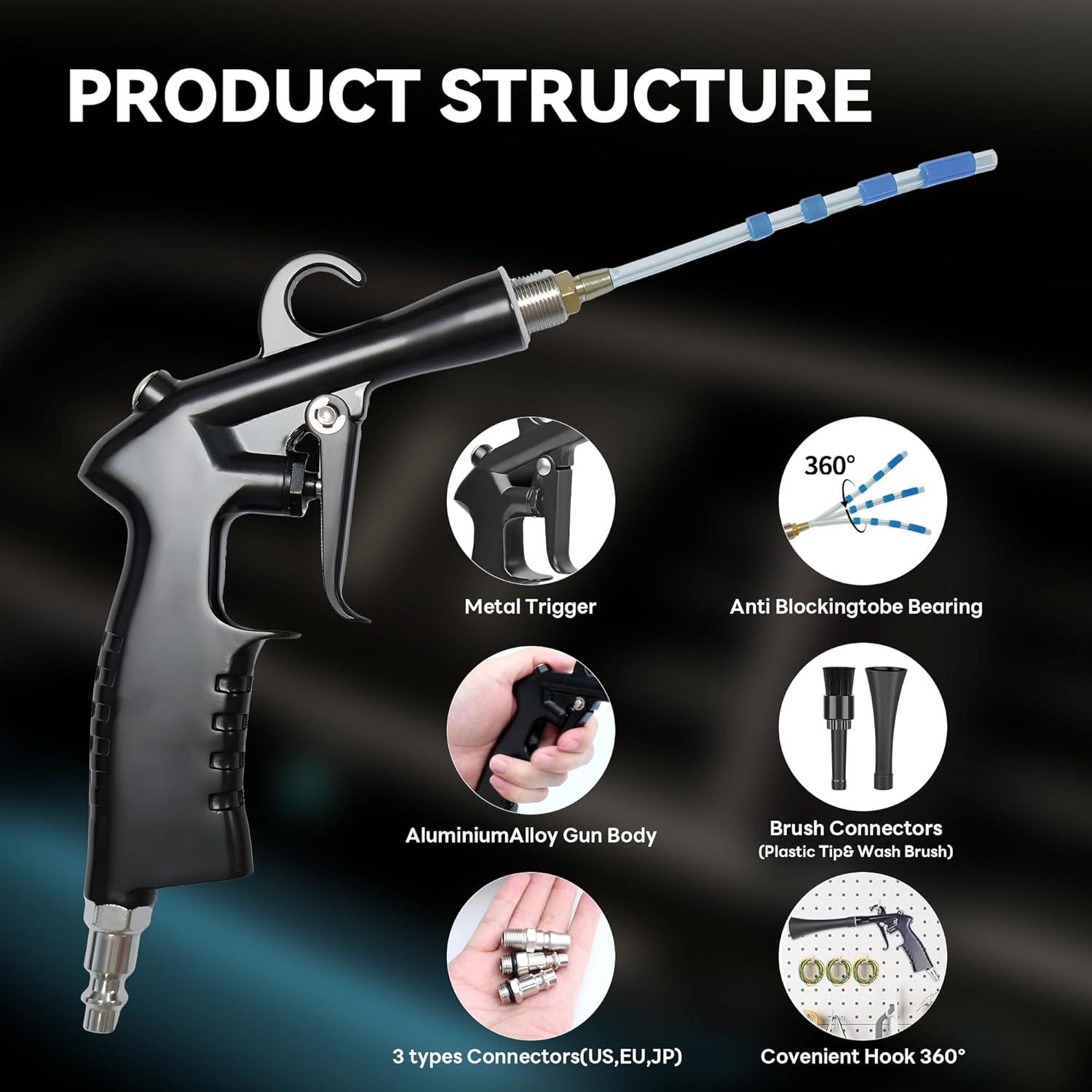Pistola de Limpieza de Autos WEAREN - Alta Presión, Aluminio