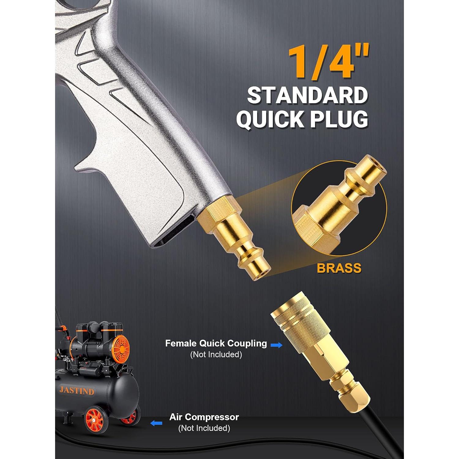 Pistola de Limpieza de Autos JASTIND con Tubo de Reemplazo