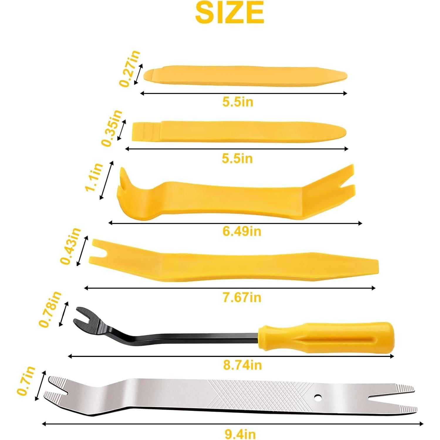 Kit de herramientas de extracción de molduras Etre Jeune 6 PCS