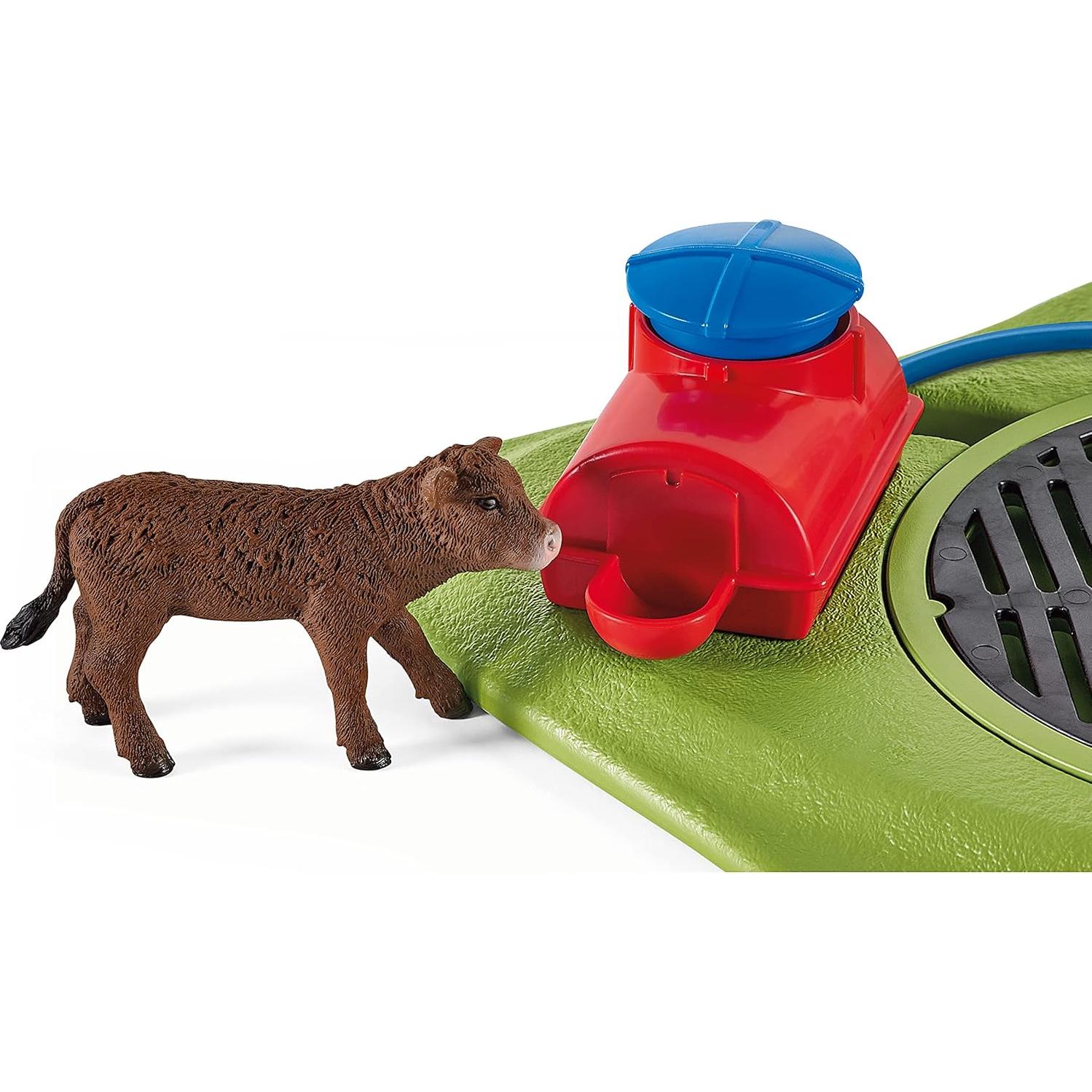 Set de Juego Lavado de Vaca Feliz Schleich 16 Piezas