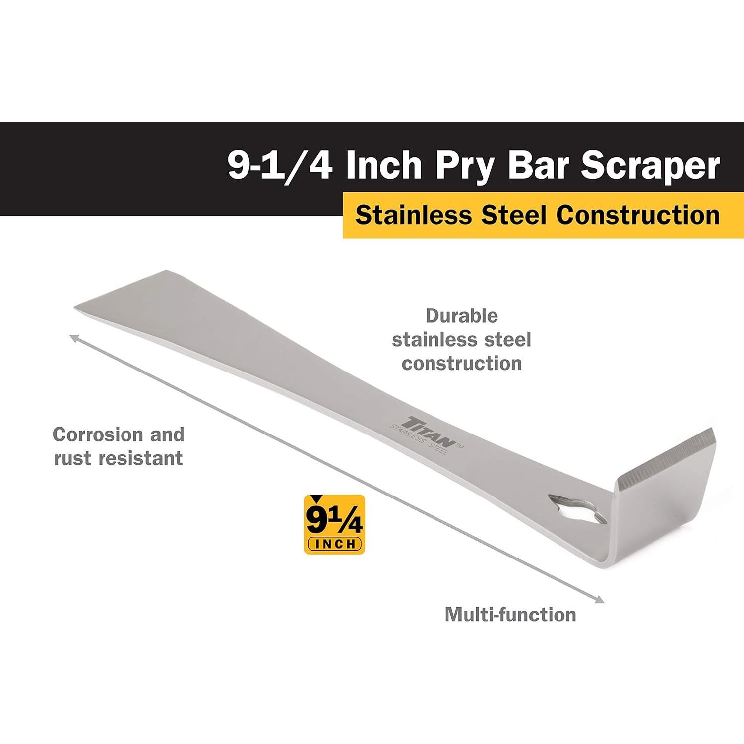 Raspador de Palanca Titan 11509 Acero Inoxidable 23.5 cm