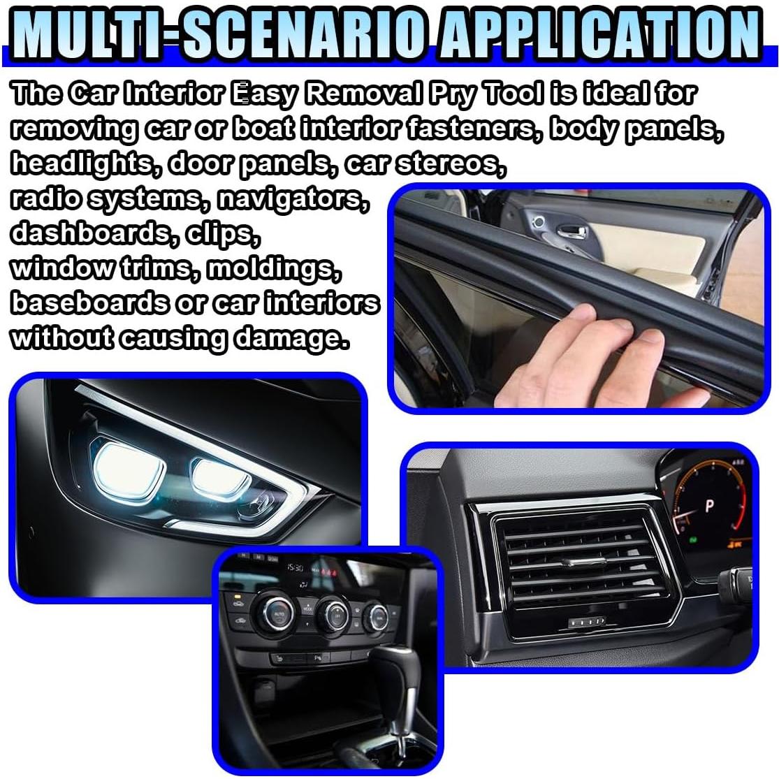 Herramienta de Extracción de Molduras DUSCOKE 2PCS Acero Inoxidable