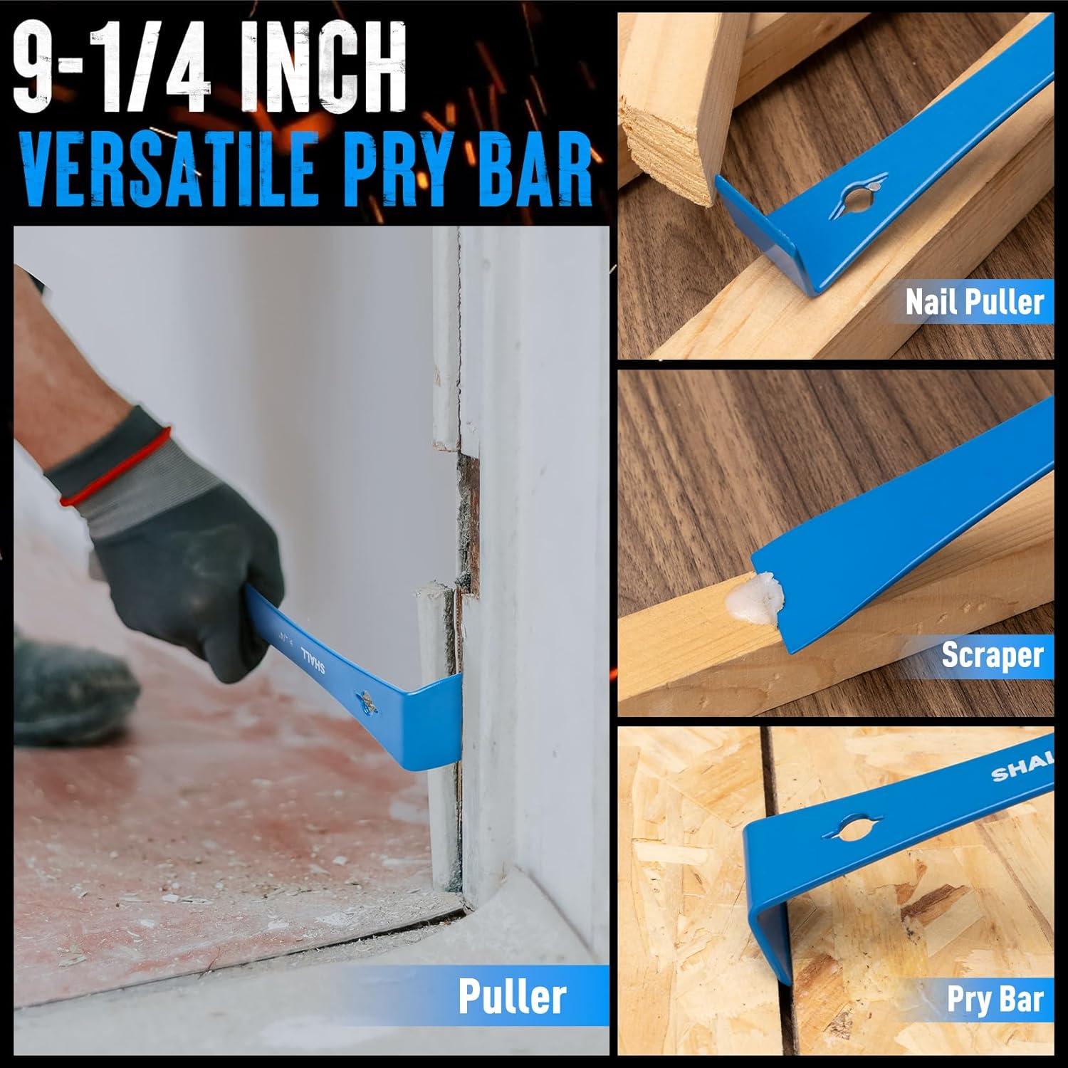 Set de 3 Palancas Planas SHALL - Acero Azul, 13.3cm, 18.4cm, 23.5cm