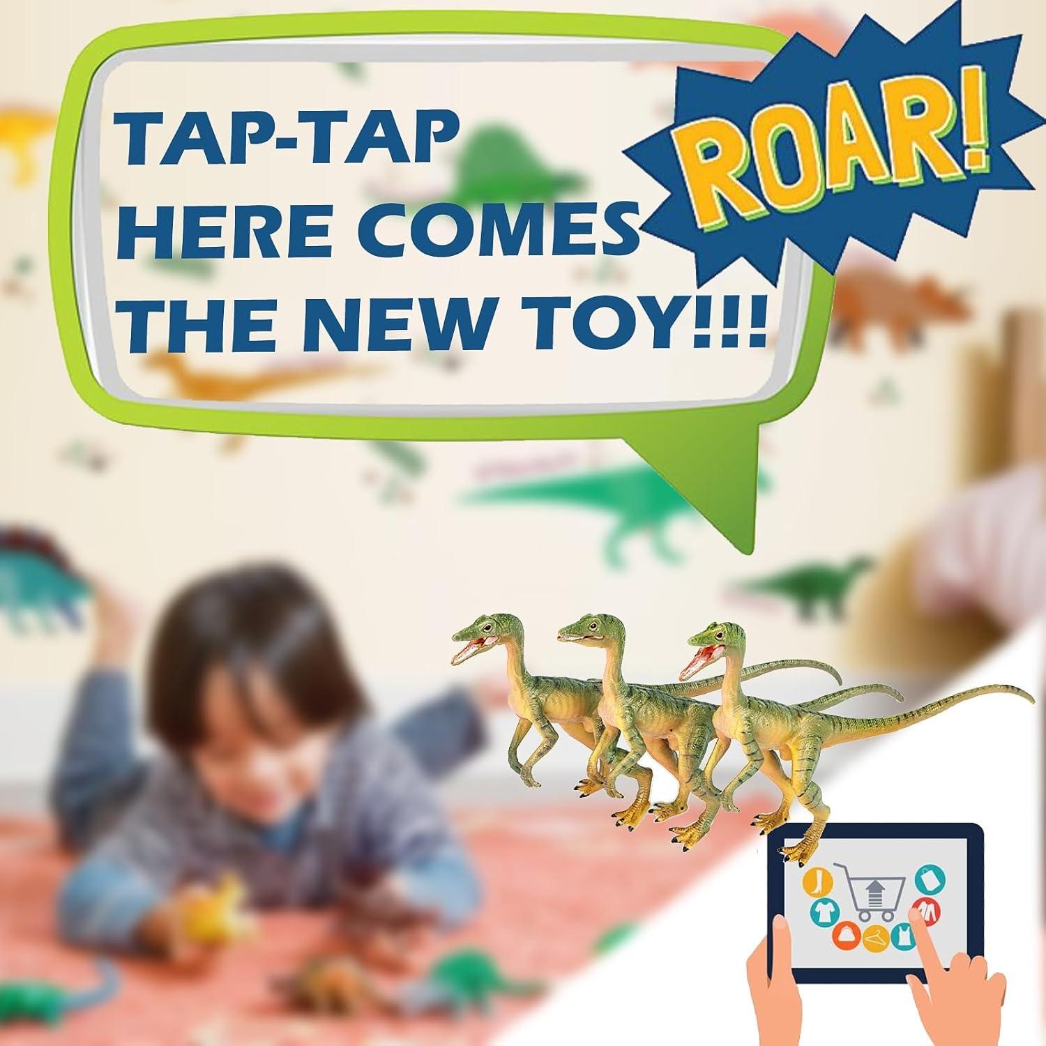 Figuras de Dinosaurio Compsognathus Gemini&Genius 2 Pcs