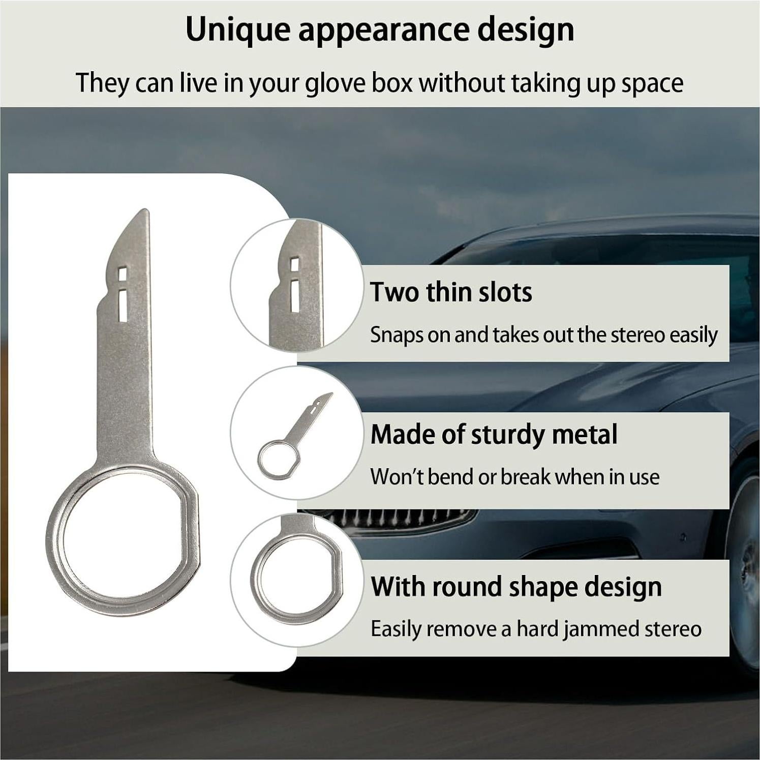 Kit de Herramientas para Remoción de Radio Augeny 4 Piezas