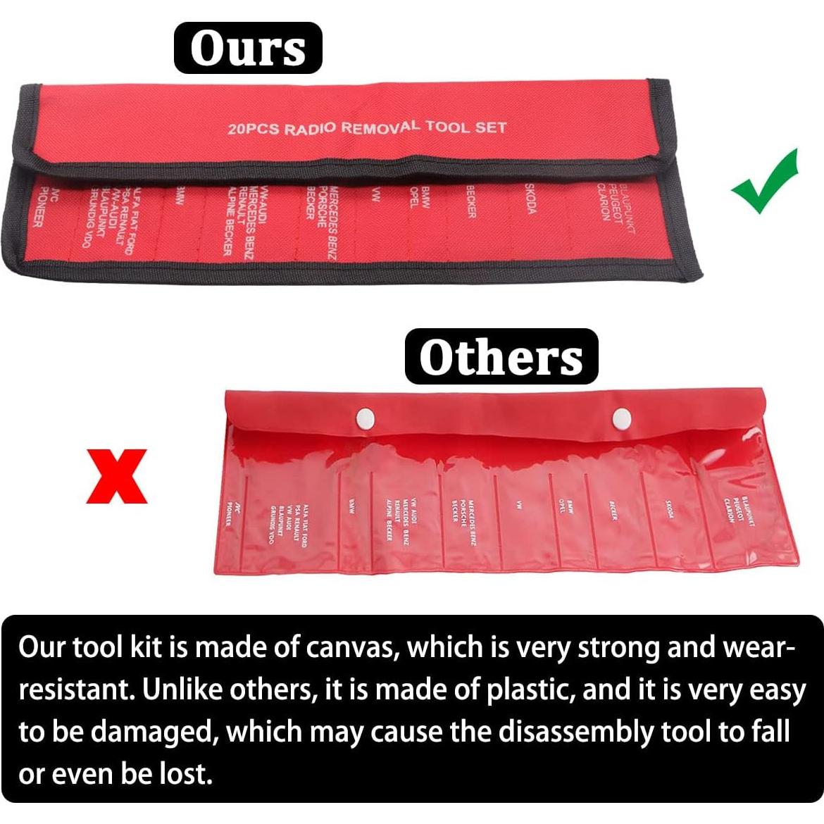 Kit de Herramientas de Extracción de Radio Seamaka O-050 - 20 Piezas