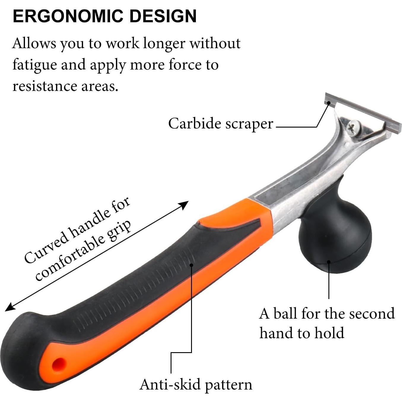 Raspador Ergonómico Holdly de Carburo 6.35 cm para Pintura