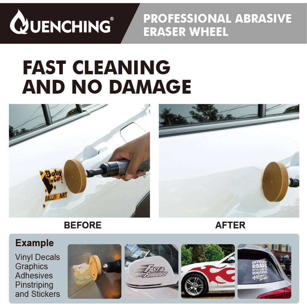 Rueda de Borrado de Calcomanías Quenching 10.8cm para Taladro