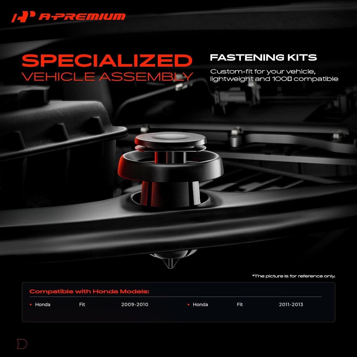 Kit de Clips de Retención A-Premium 210 Piezas para Honda Fit 2009-2013