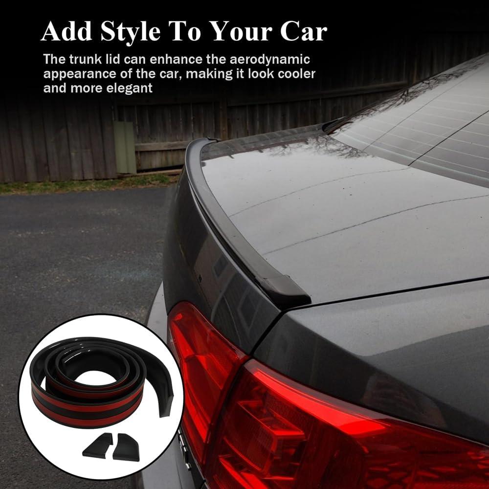 Alerón Trasero Universal PACLVIO 1.5m Negro Brillante