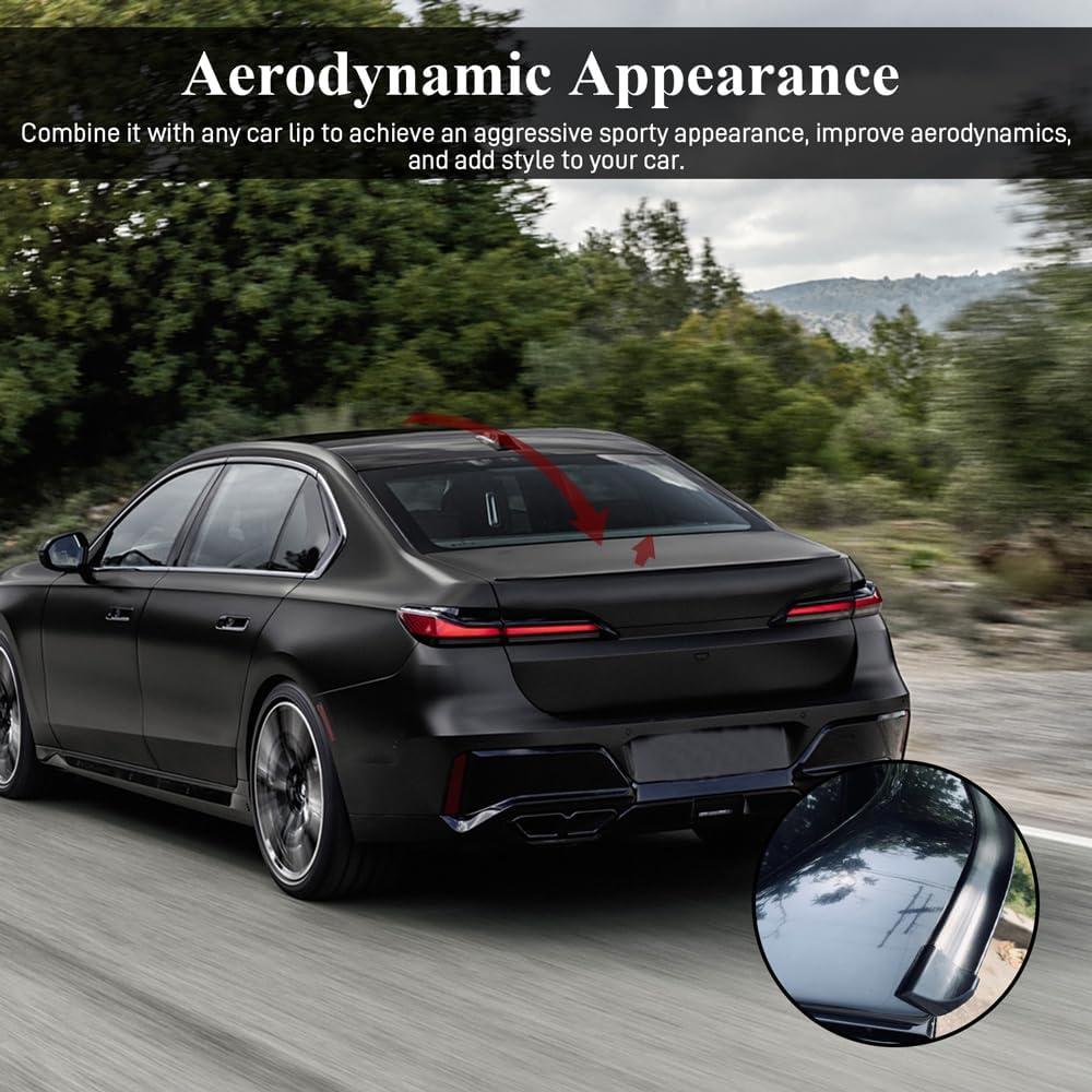 Alerón Trasero Universal PACLVIO 1.5m Negro Brillante