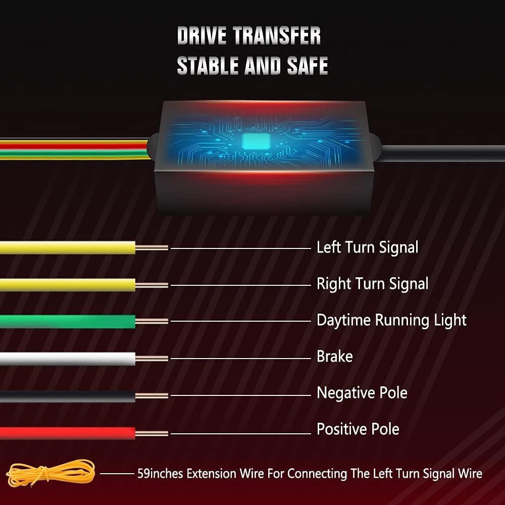 Tira LED Roja 1797 para Alerón Trasero 129.54 cm Impermeable