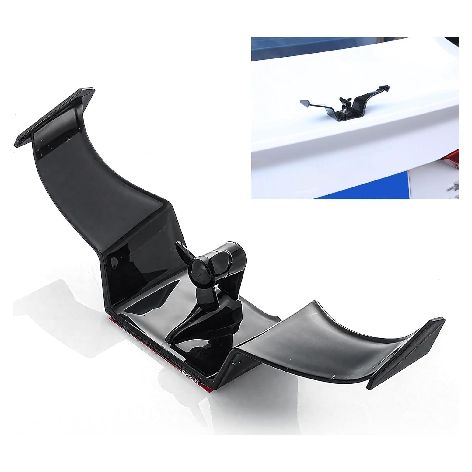 Alerón Mini Autoadhesivo Qurbuns 19 cm Decorativo Negro