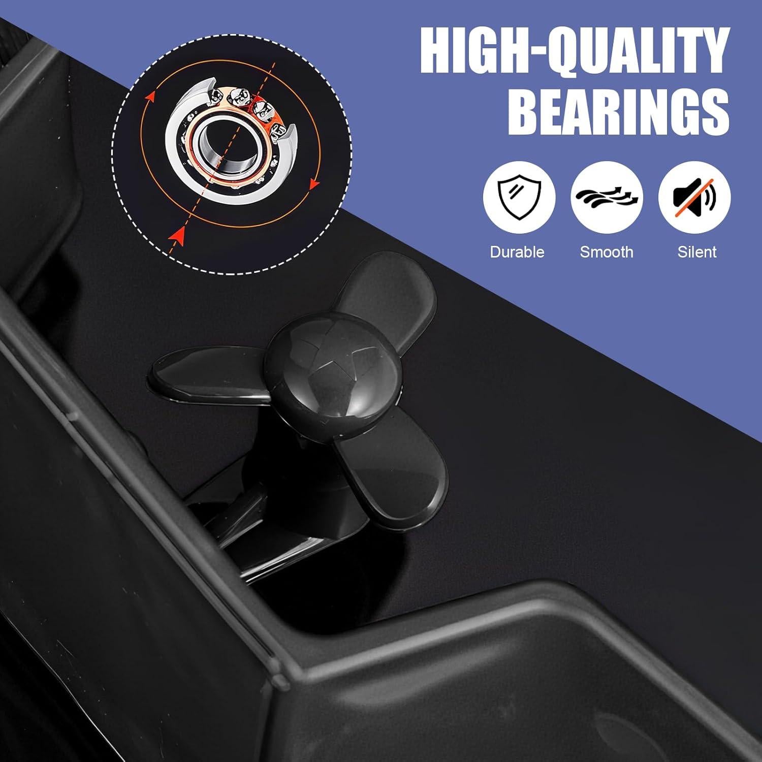 Alerón Mini Autoadhesivo Qurbuns 19 cm Decorativo Negro