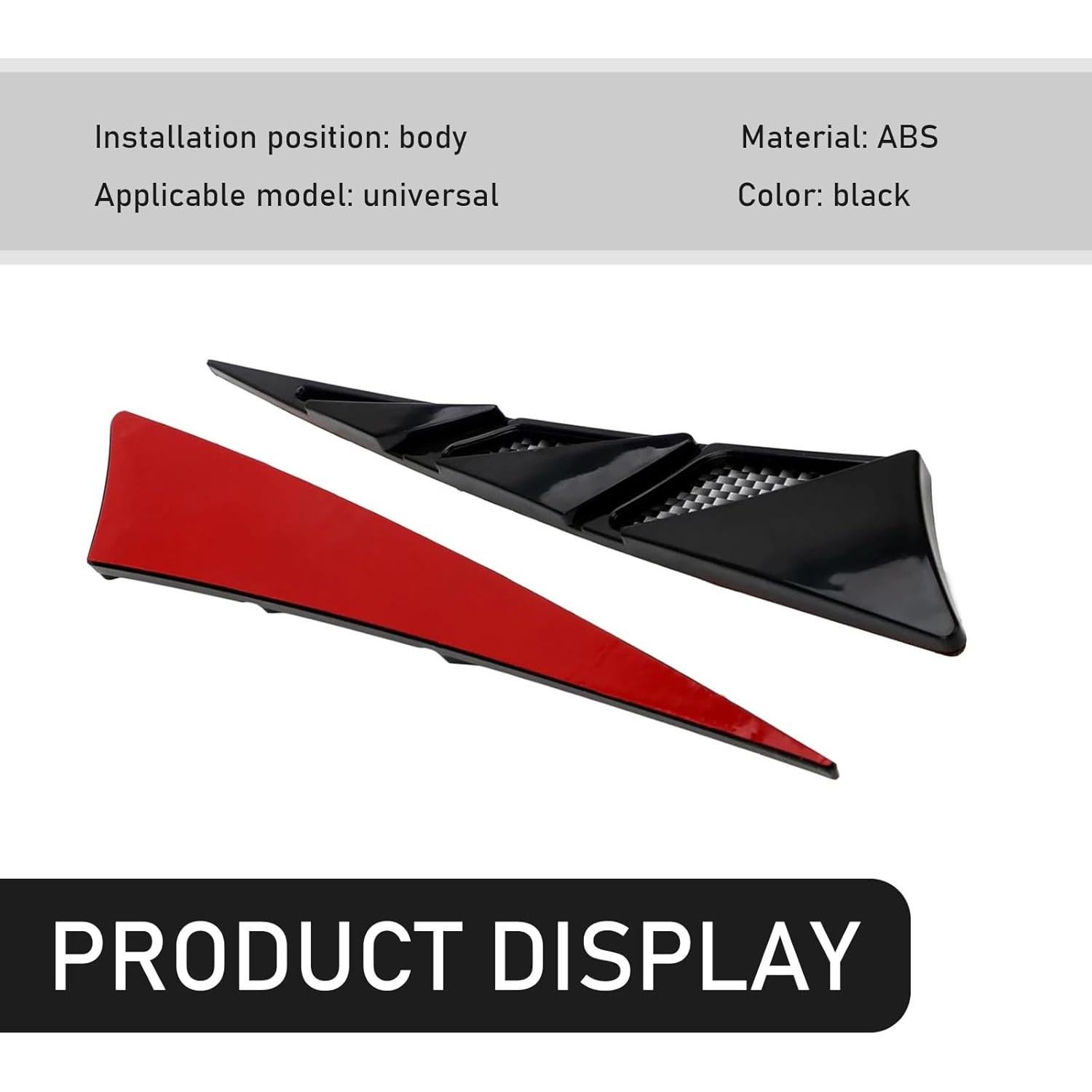 2 Piezas Ventilaciones Laterales de Coche Getfay Aleta Tiburón