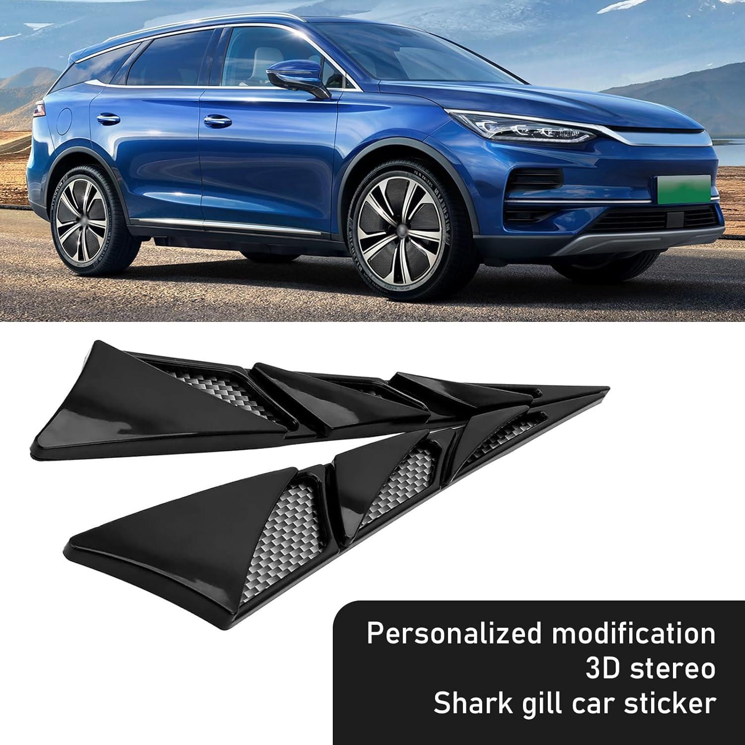 2 Piezas Ventilaciones Laterales de Coche Getfay Aleta Tiburón