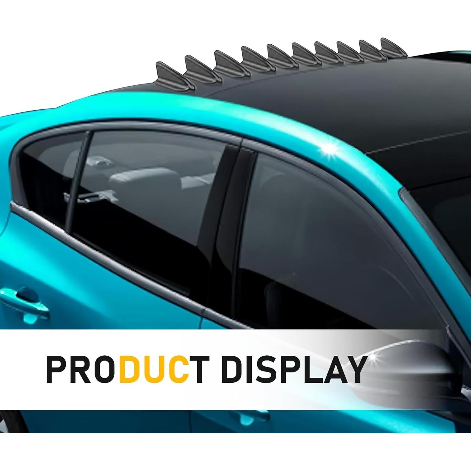 Kit 10 PCS Difusor de Coche Aleta de Tiburón Dogary Negro