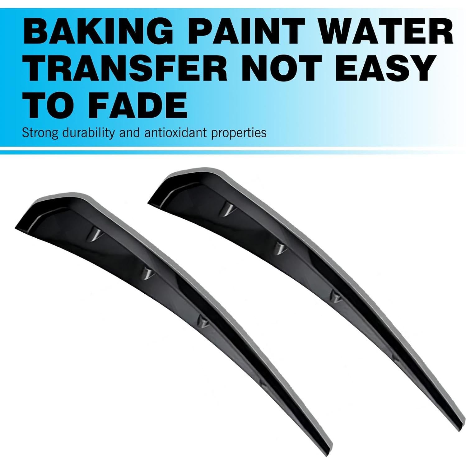 2 Ventilaciones Laterales de Guardabarros Dogary ABS Negro