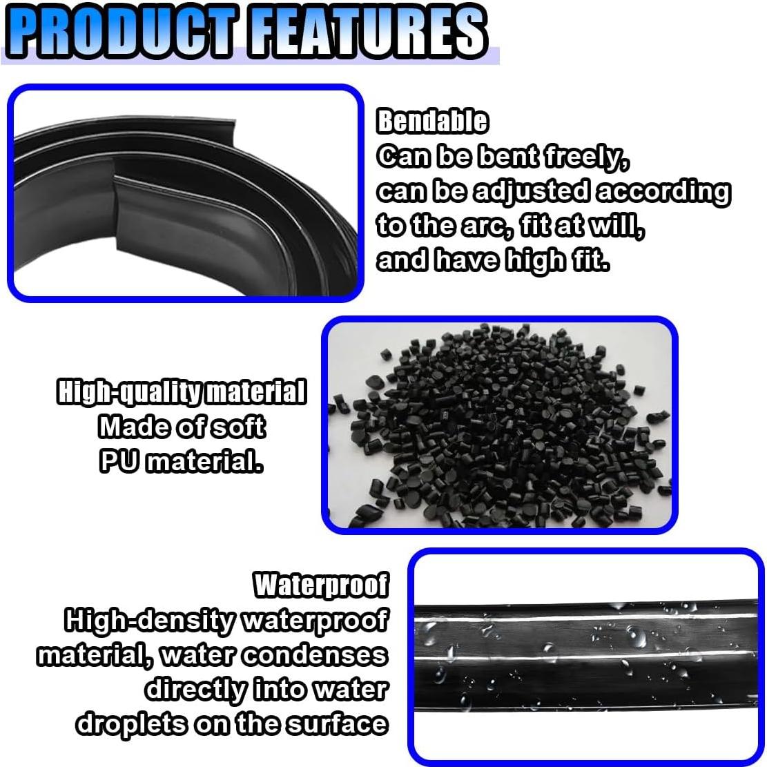 Alerón Trasero de Coche LAINLOY 149.86cm Goma Negro Brillante