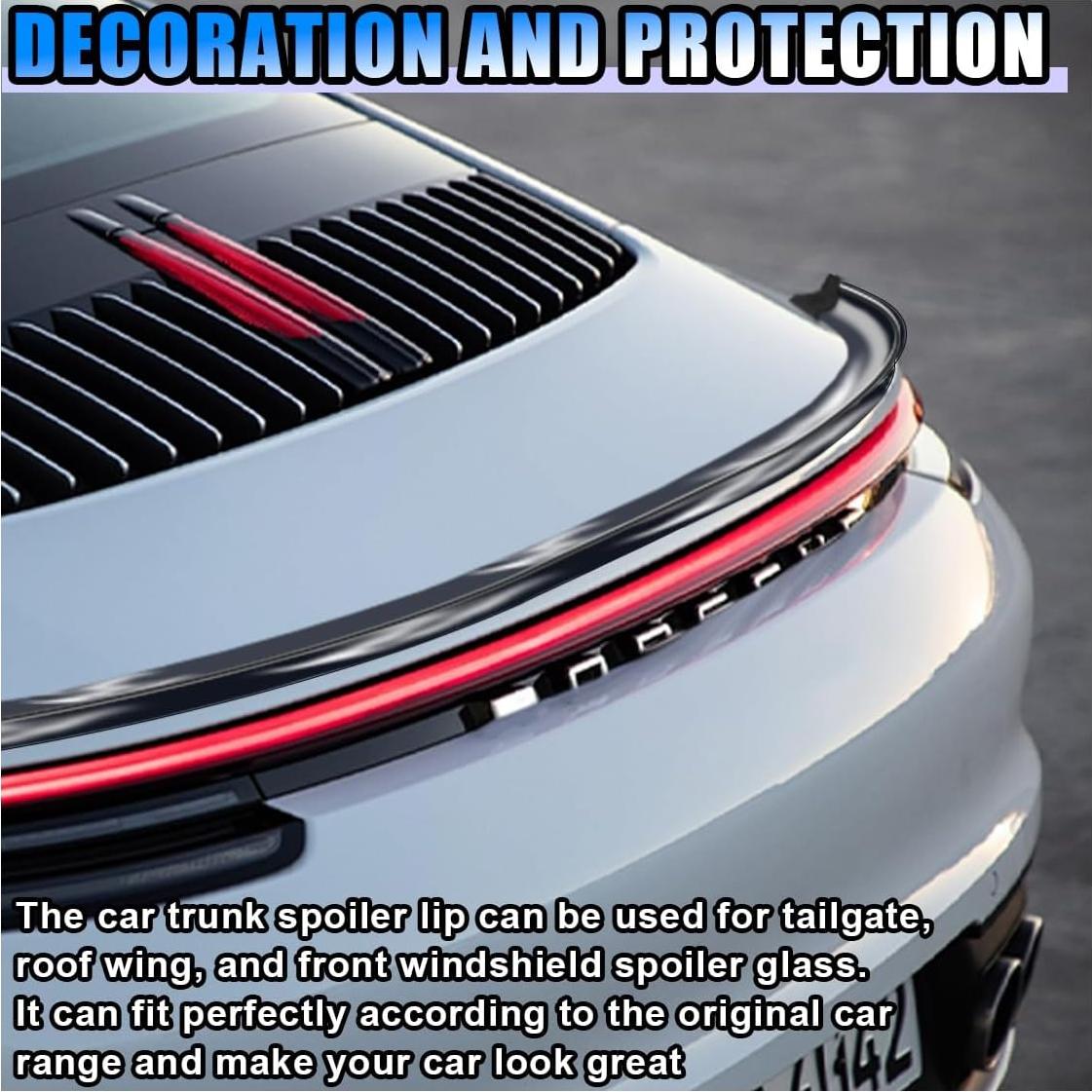 Alerón Trasero de Coche LAINLOY 149.86cm Goma Negro Brillante