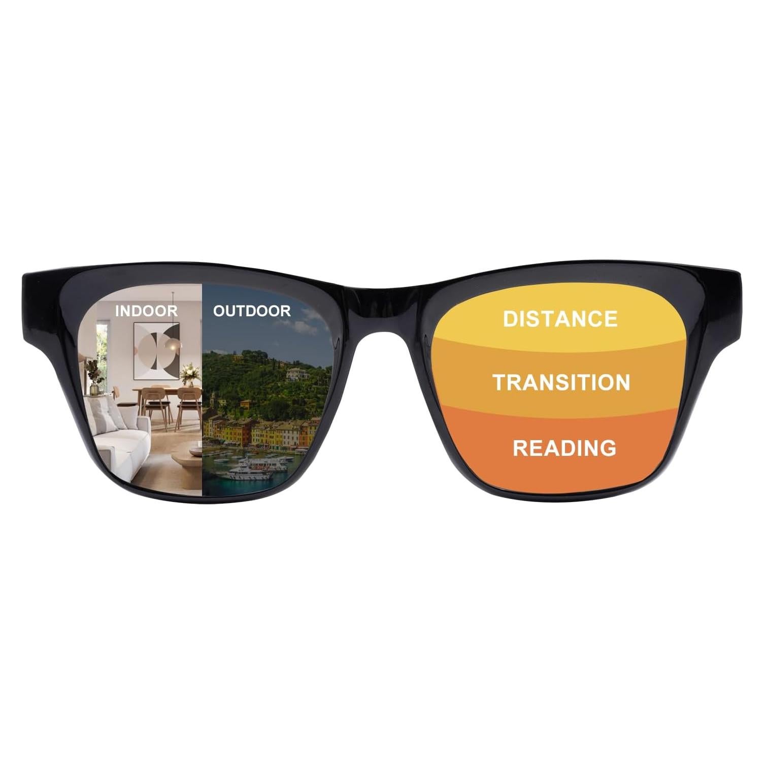 Gafas de lectura progresivas OuShiun 2.0x fotocromáticas