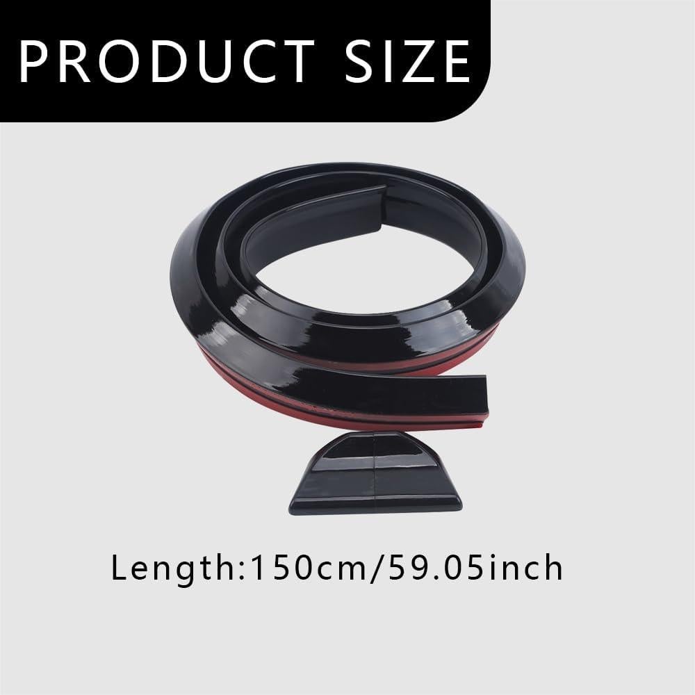 Alerón Trasero de Coche Middrivr 4.5m PU Negro Brillante