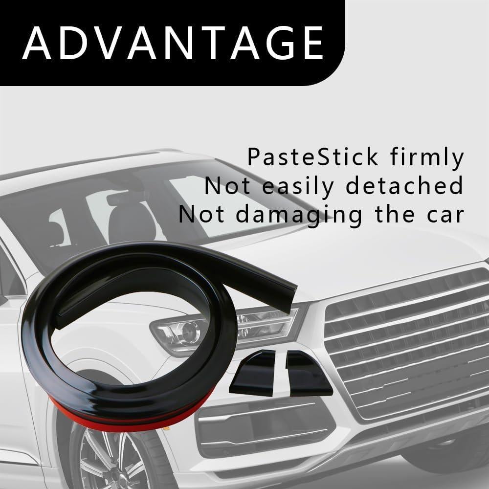 Alerón Trasero de Coche Middrivr 4.5m PU Negro Brillante