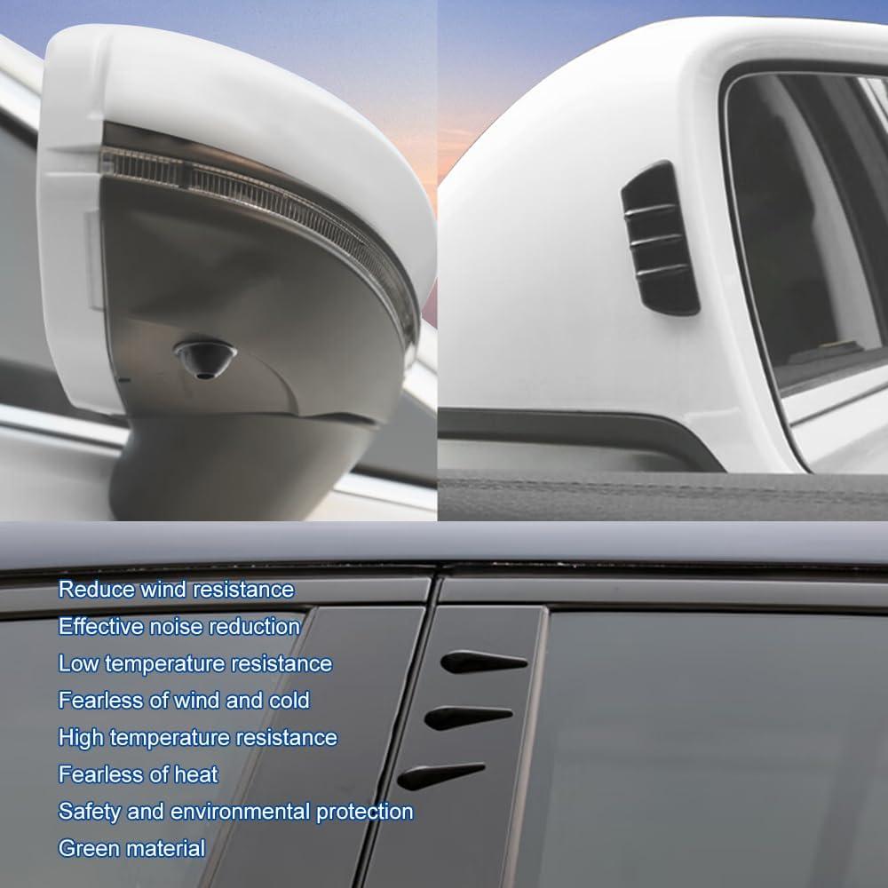 Kit de Spoiler Reducido de Viento Zufoty 10 Piezas ABS Universal