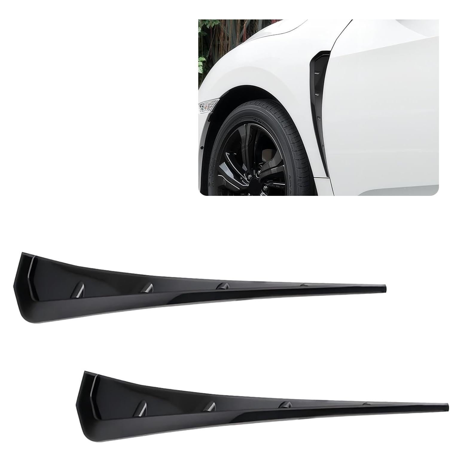 Ventilaciones Laterales de Guardabarros MLY - Fibra de Carbono - 41x9 cm