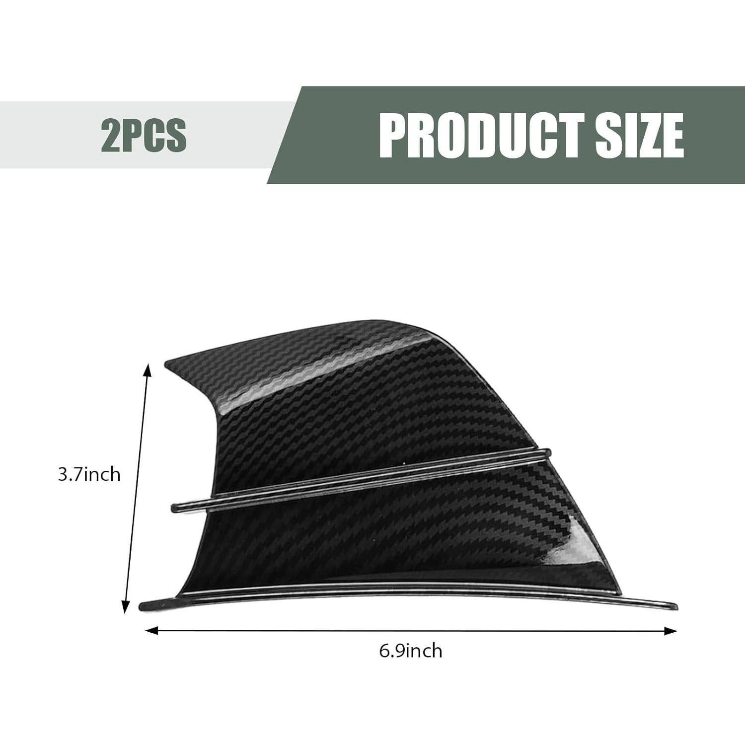 Alerones Laterales Aerodinámicos Qurbuns 2 PCS Fibra de Carbono