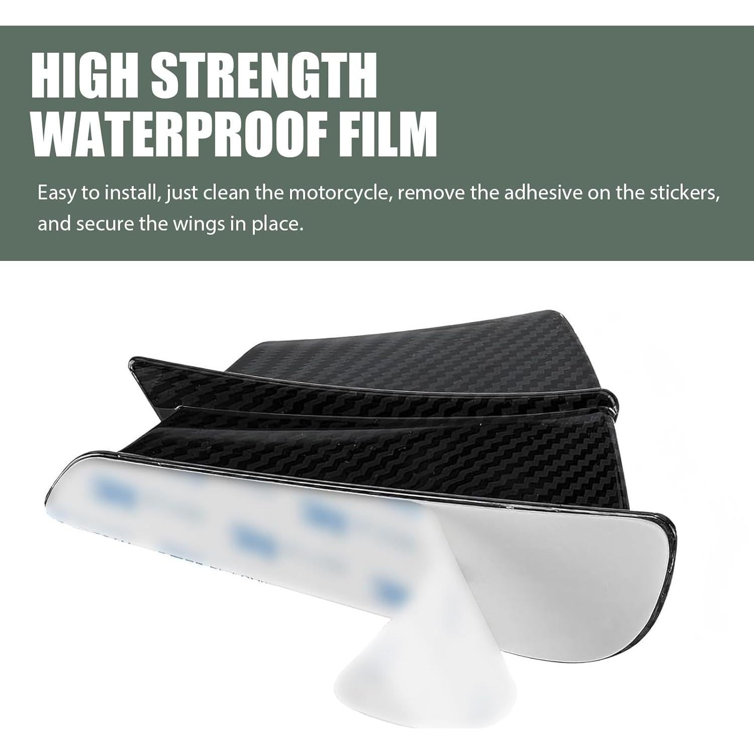 Alerones Laterales Aerodinámicos Qurbuns 2 PCS Fibra de Carbono