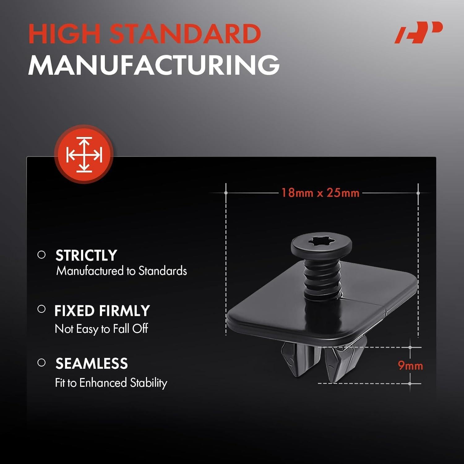30 Sujetadores de Clip de Retención A-Premium para Volkswagen