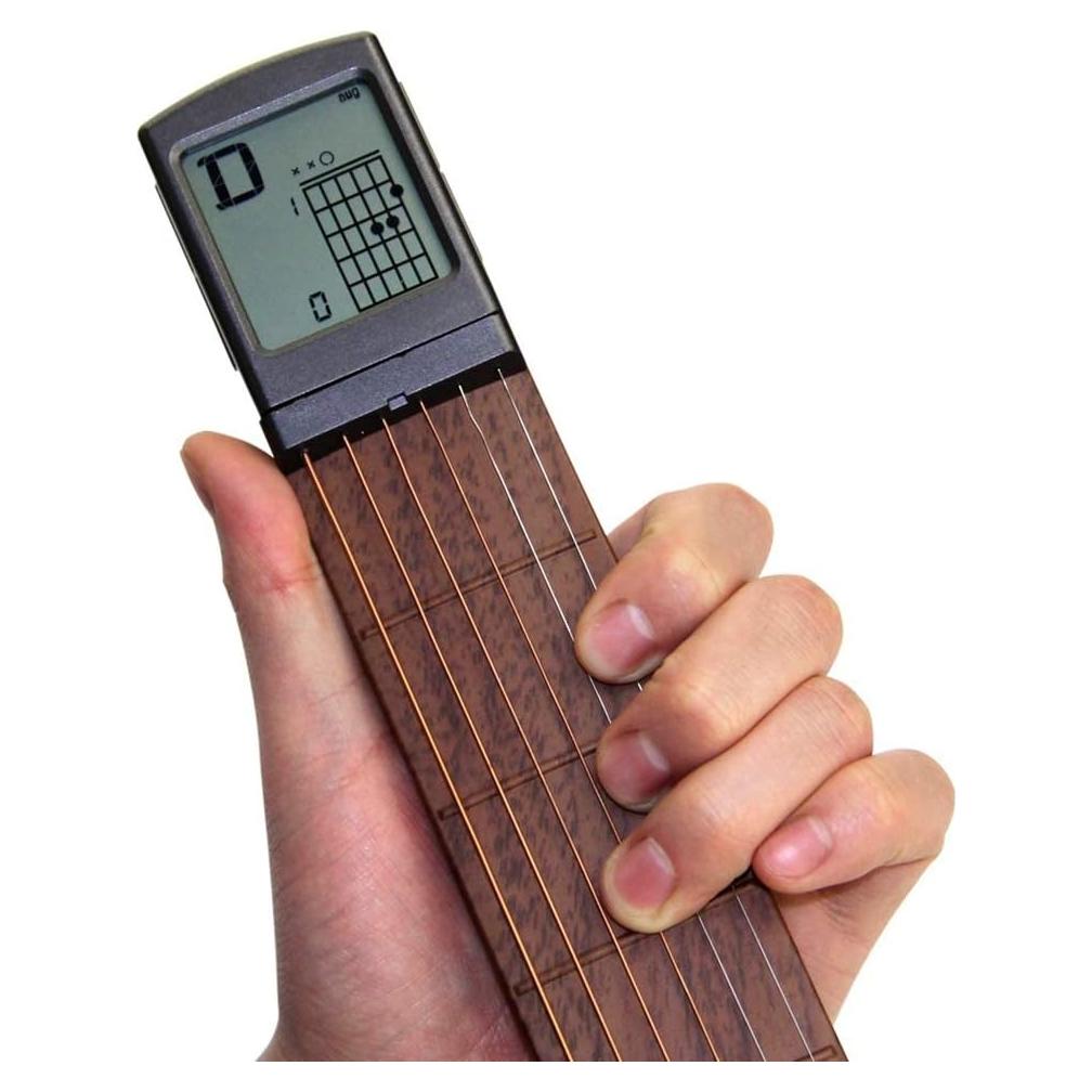 Entrenador de Acordes de Guitarra Moreup Portátil con Pantalla