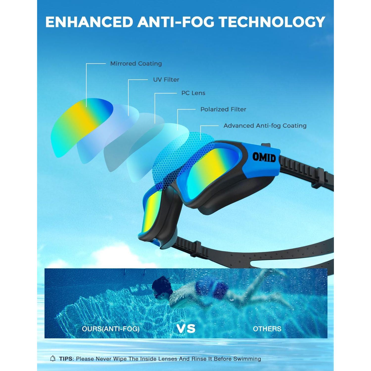 Gafas de natación OMID P2mini polarizadas para niños