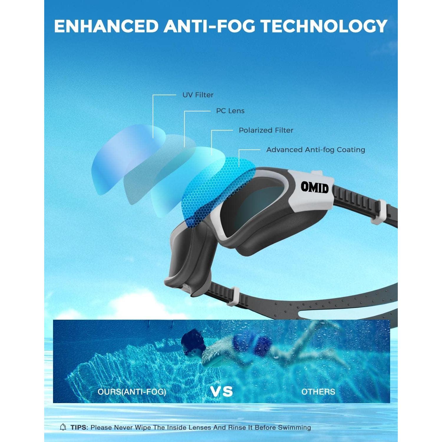 Gafas de natación OMID P2mini para niños, polarizadas