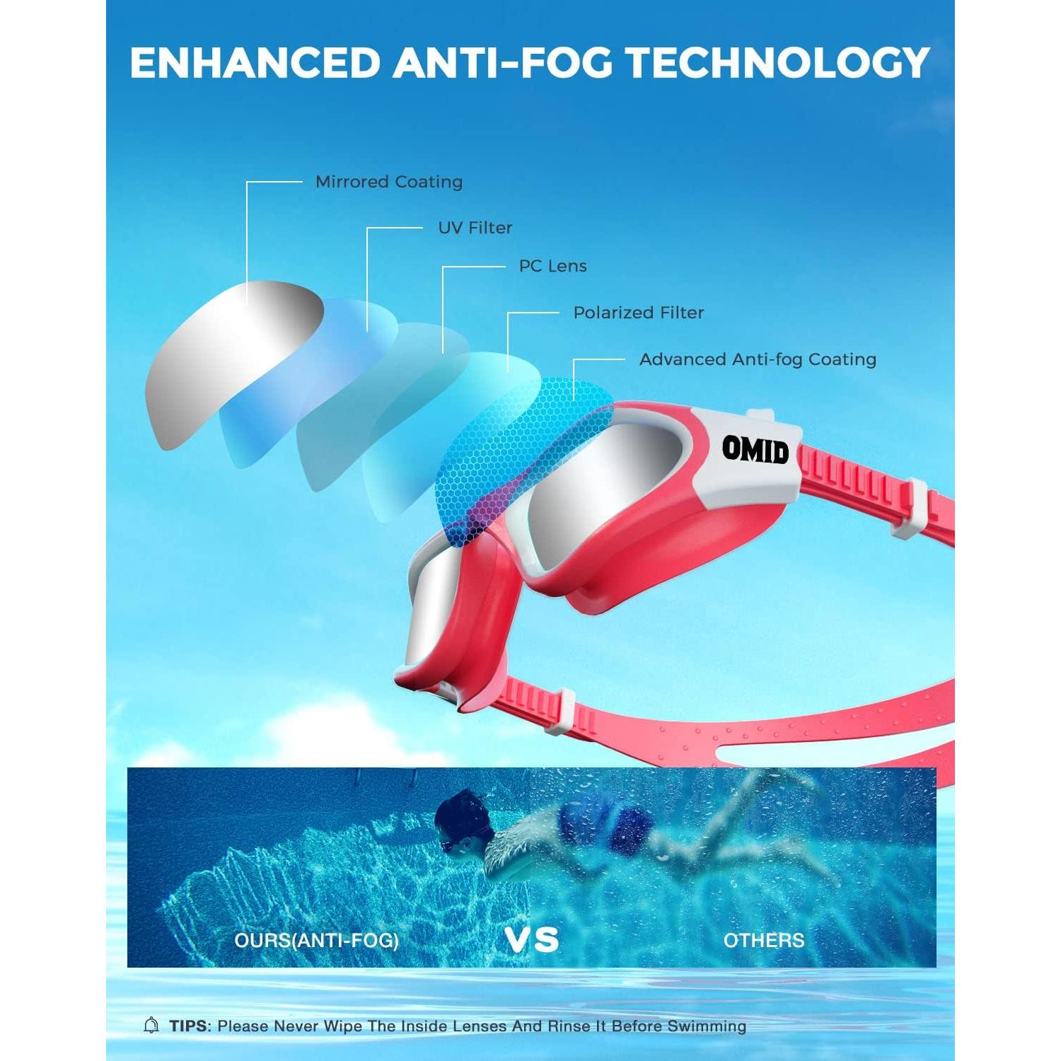Gafas de natación OMID P2mini polarizadas para niños 6-14 años