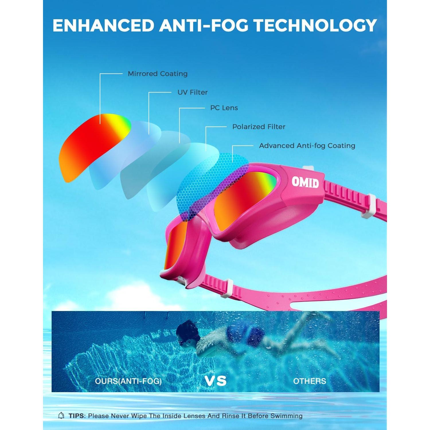 Gafas de natación OMID P2mini para niños 6-14 años