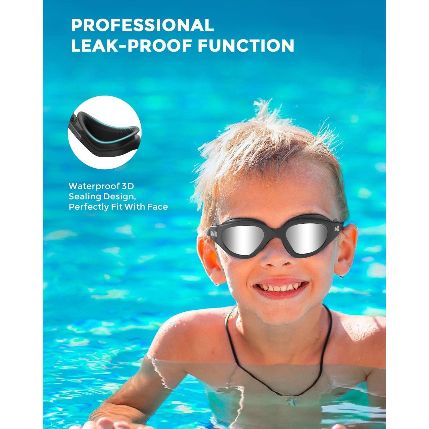 Gafas de natación OMID P2mini para niños, polarizadas y cómodas