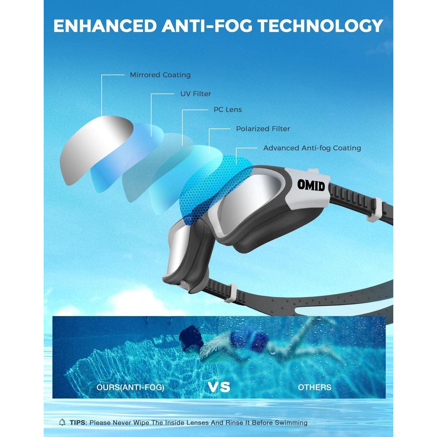 Gafas de natación OMID P2mini polarizadas para niños