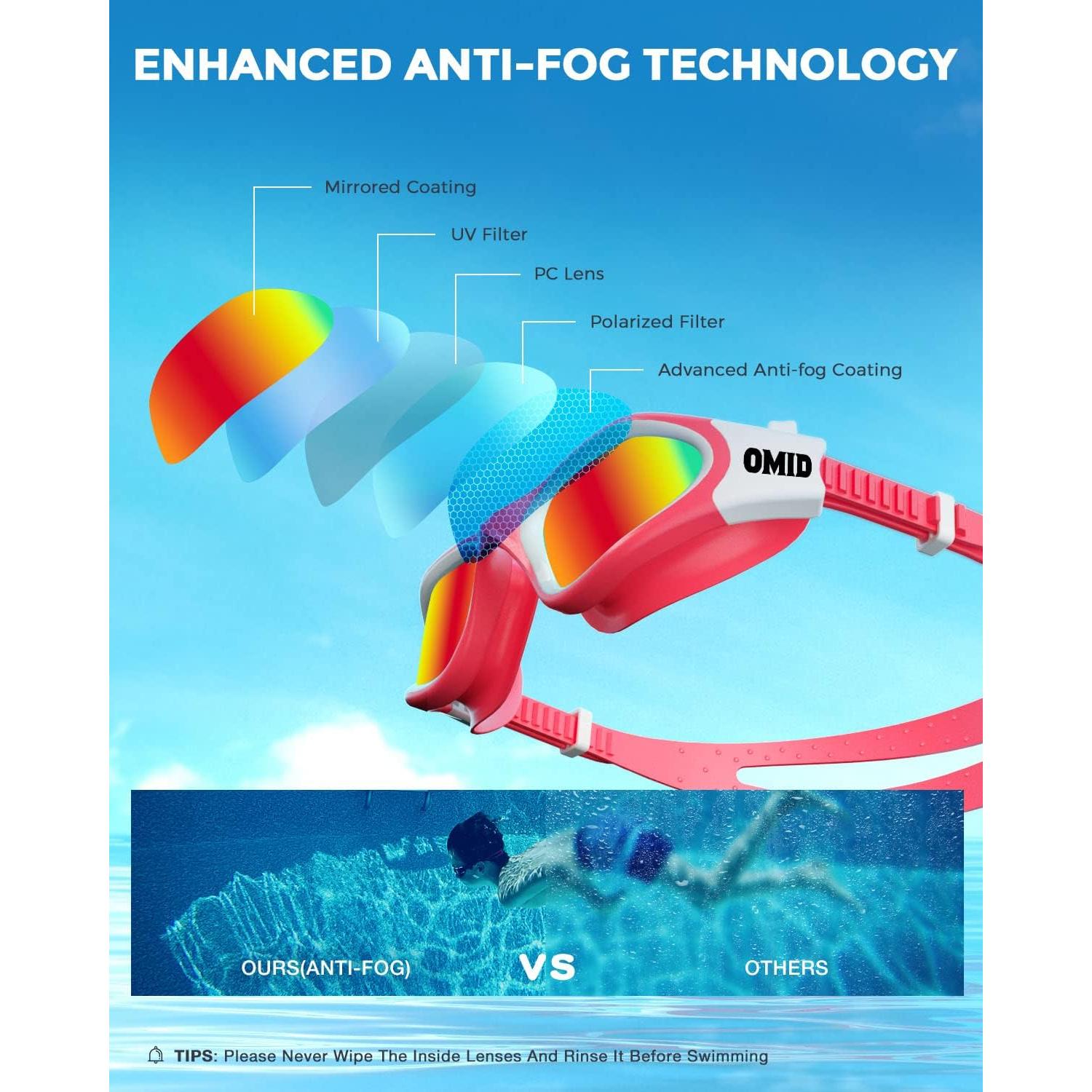 Gafas de natación OMID P2mini para niños 6-14 años