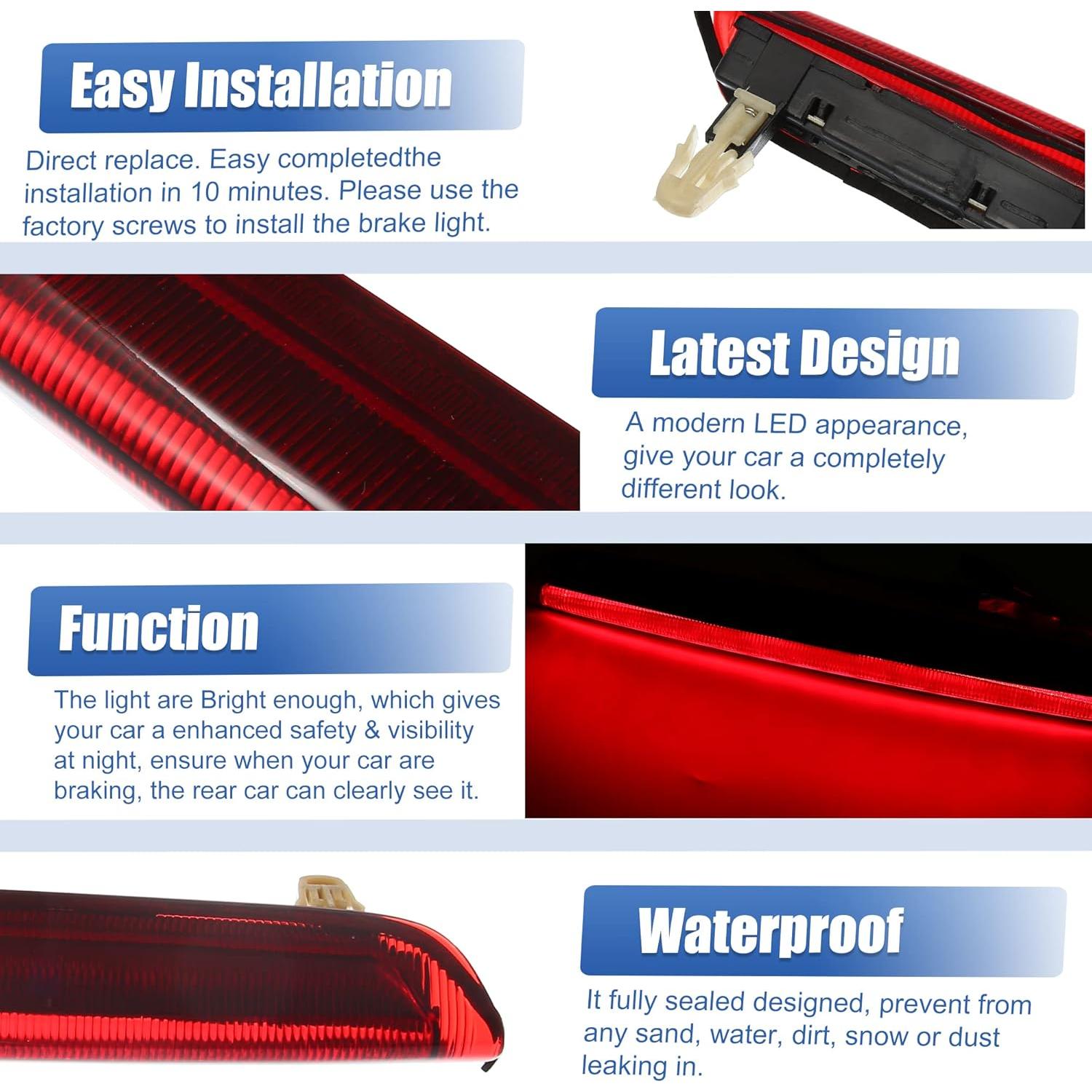 Luz de Freno LED Tercera X AUTOHAUX para Audi A3 2006-2013