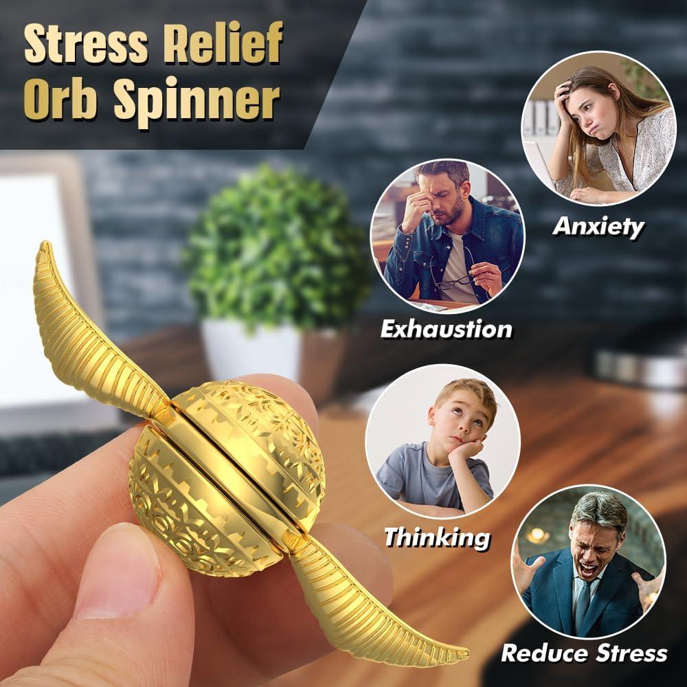 Spinner Antiestrés Dorado Amarlozn 15cm para Niños y Adultos