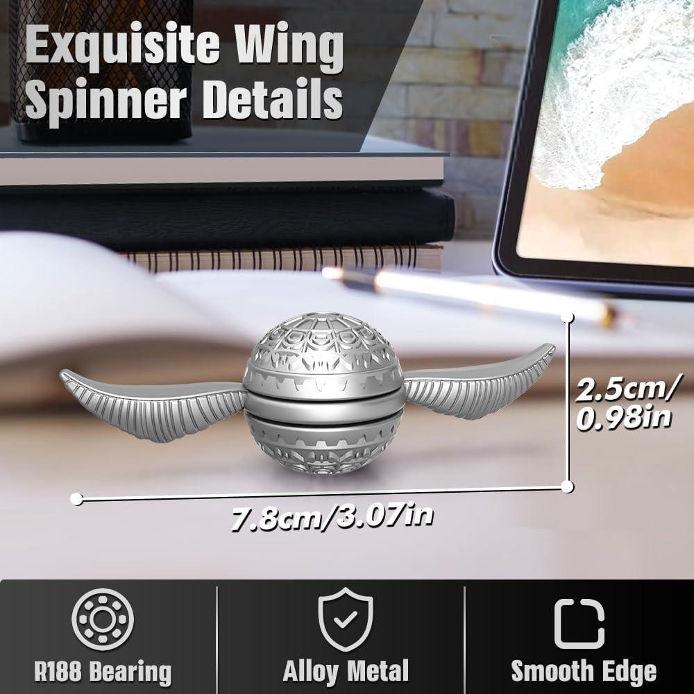 Fidget Spinner Amarlozn Plata - Juguete Anti-Ansiedad